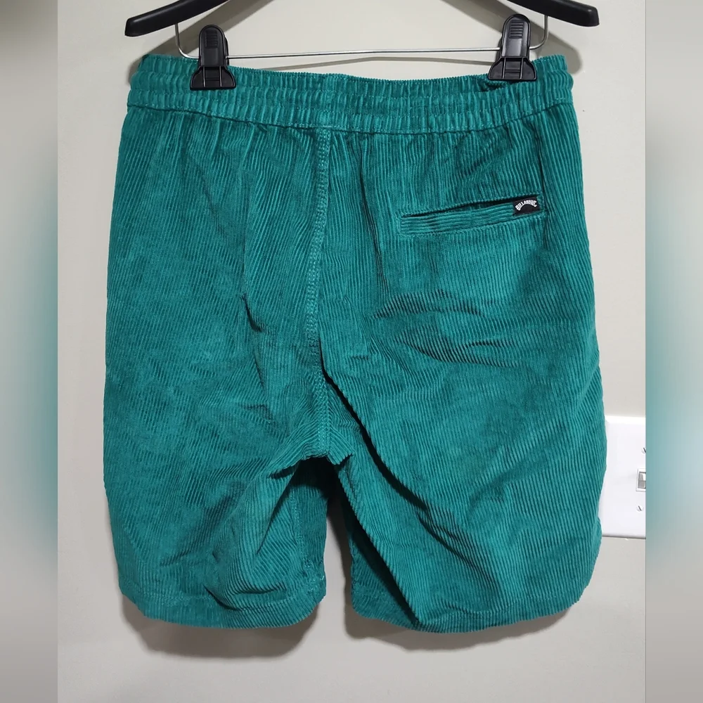 Billabong Mike EW Corduroy Shorts Men's S Green Relaxed Comfy - New With Tags - Picture 5 of 8